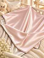 Puruvera 100% Pure Mulberry Silk Baby Blanket | 25 Momme, Double-Sided (120x70 cm)