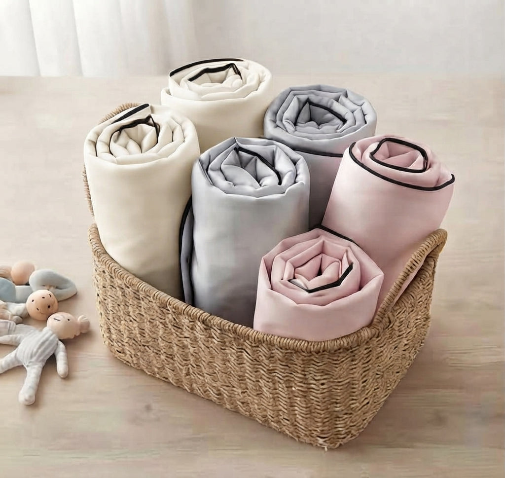 Puruvera 100% Pure Mulberry Silk Baby Blanket | 25 Momme, Double-Sided (120x70 cm)