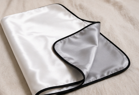 Puruvera 100% Pure Mulberry Silk Baby Blanket | 25 Momme, Double-Sided (120x70 cm)